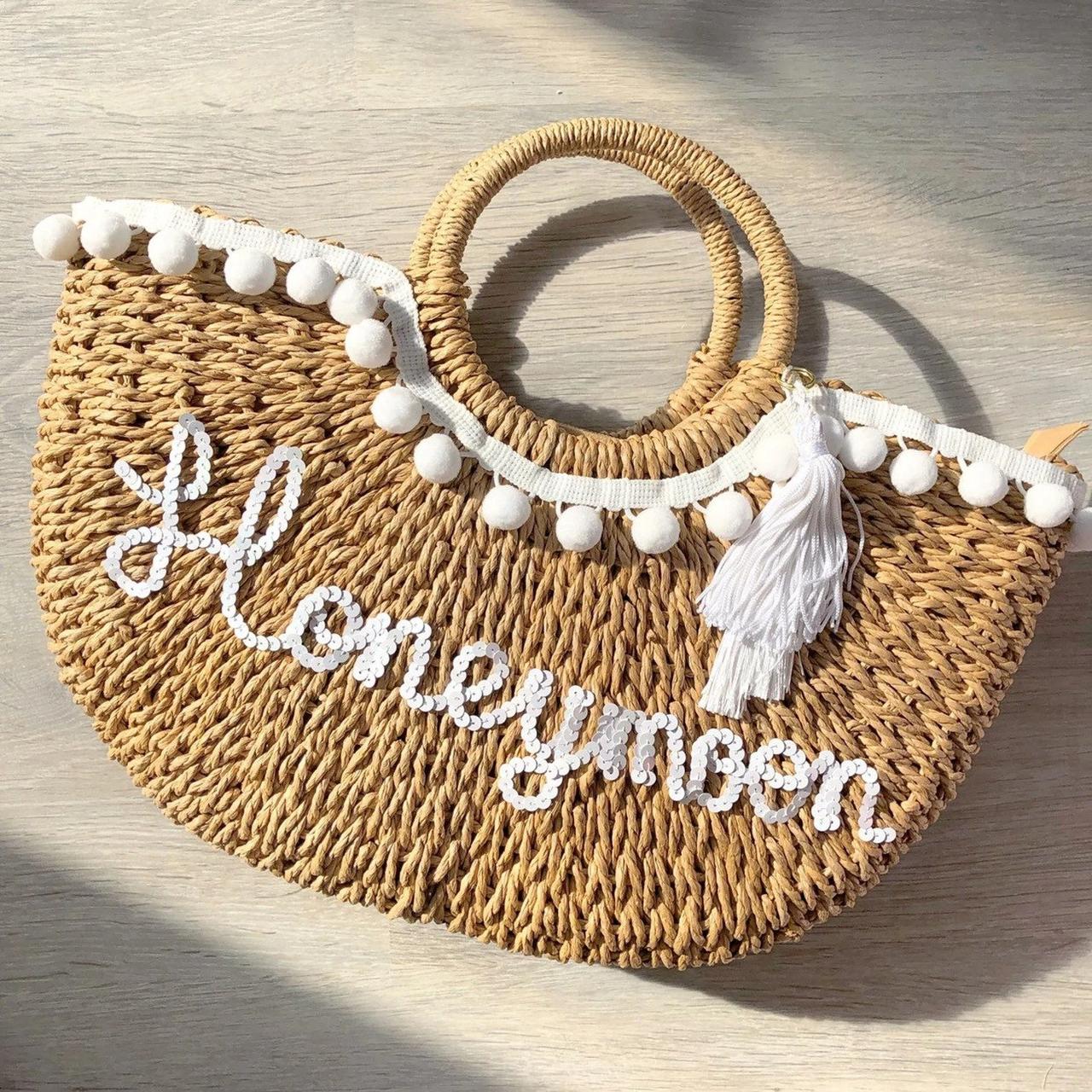 Honeymoon discount straw bag