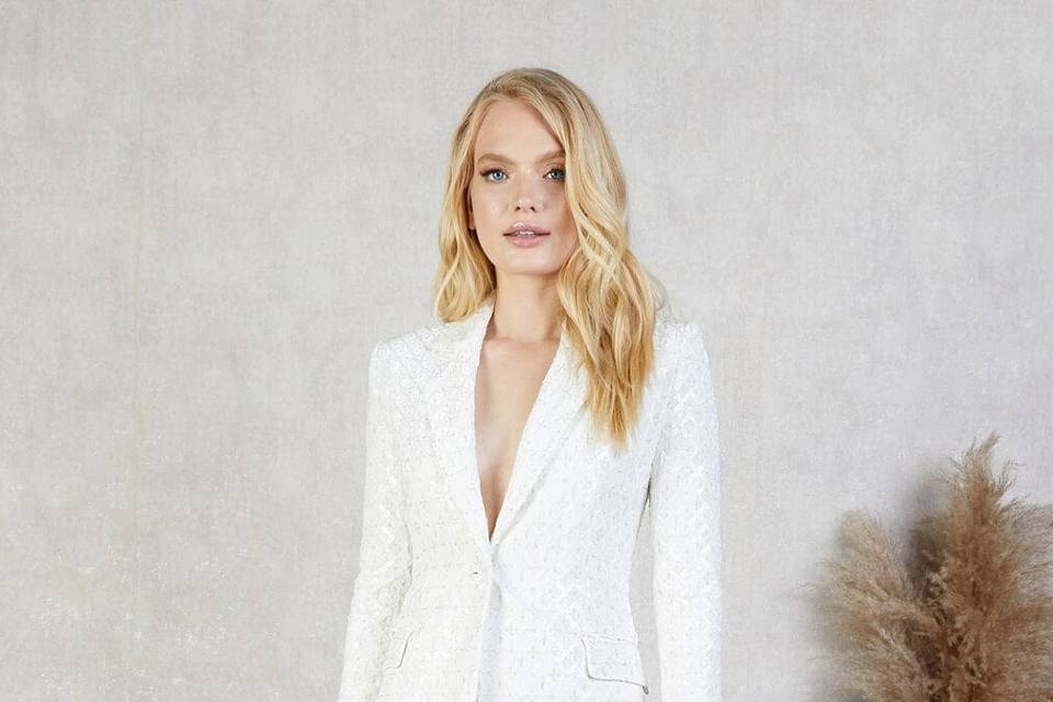 14 of the best bridal suits to channel Laura Whitmore Millie Mackintosh  and more  HELLO