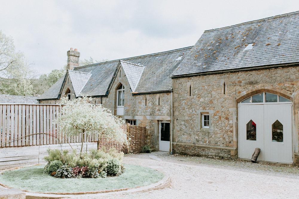 Courtyard at Lancashire wedding venue Wyresdale Park
