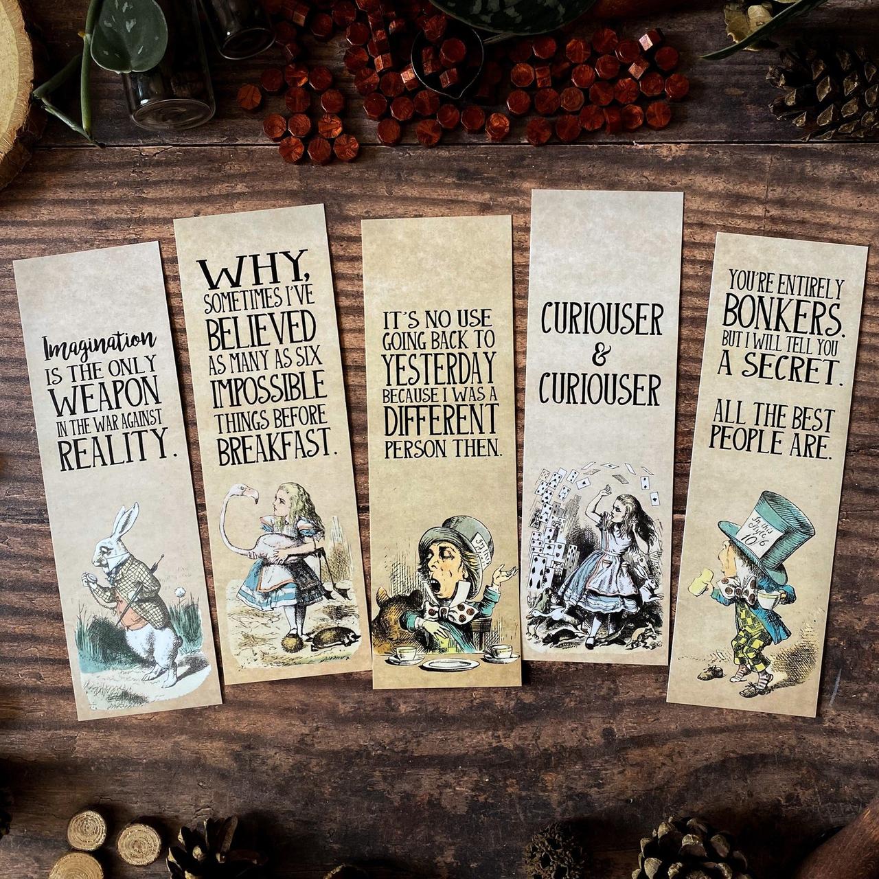 Alice in Wonderland bookmarks