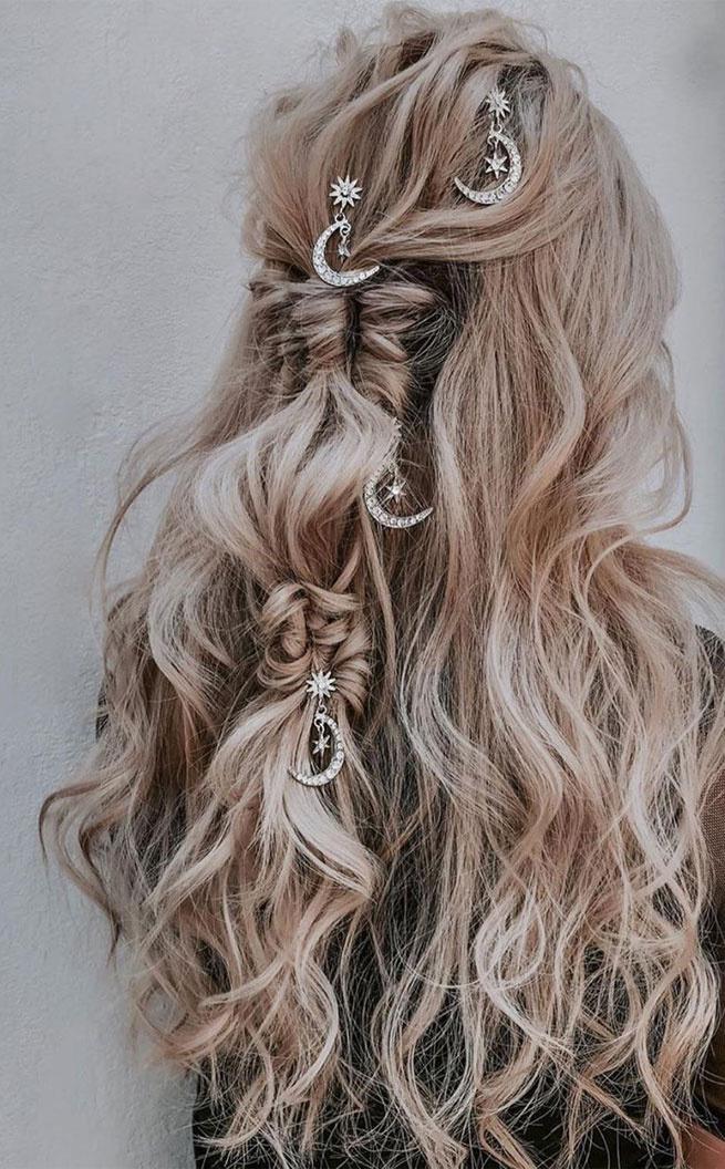 Half Up Half Down Wedding Hairstyles 43 Inspirational Ideas Hitched Co Uk