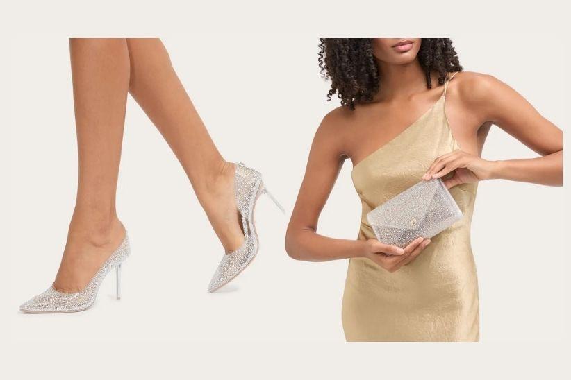 Positano Vinyl Court Heel & Clutch Bag – Carvela 
