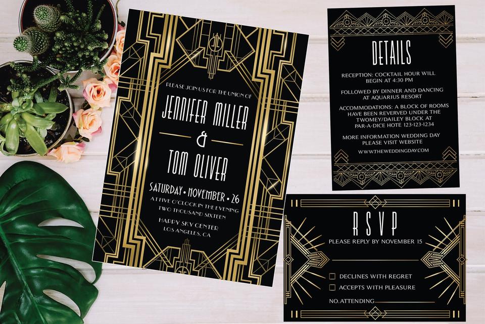 1920s Wedding Stationery Ideas - hitched.co.uk