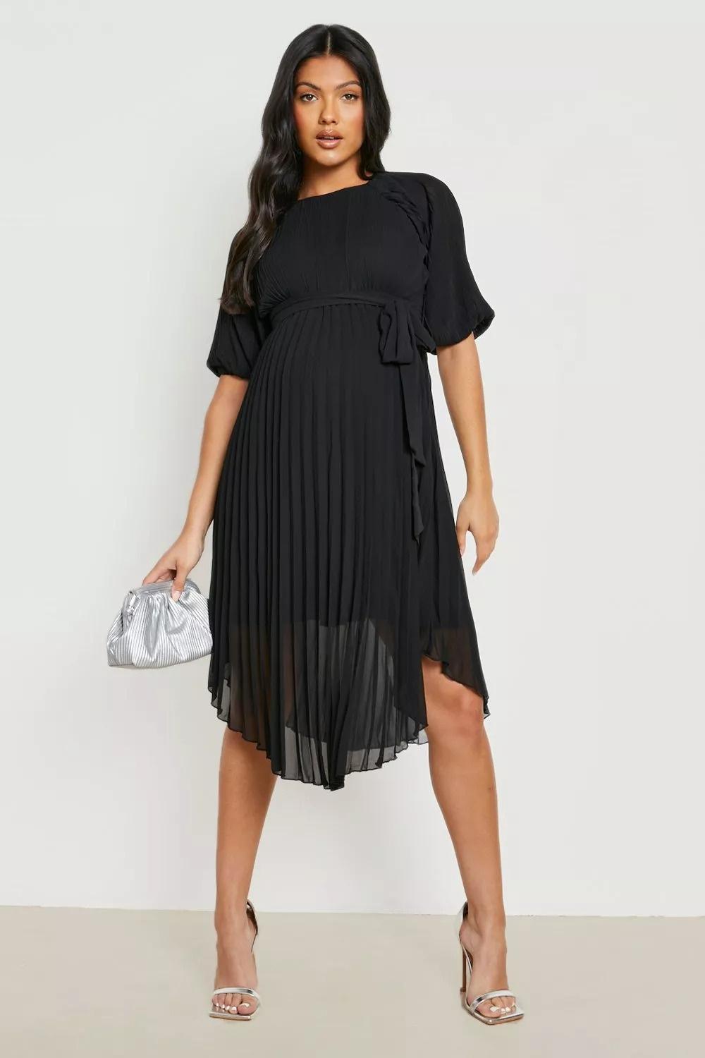 Black maternity bridesmaid outlet dress