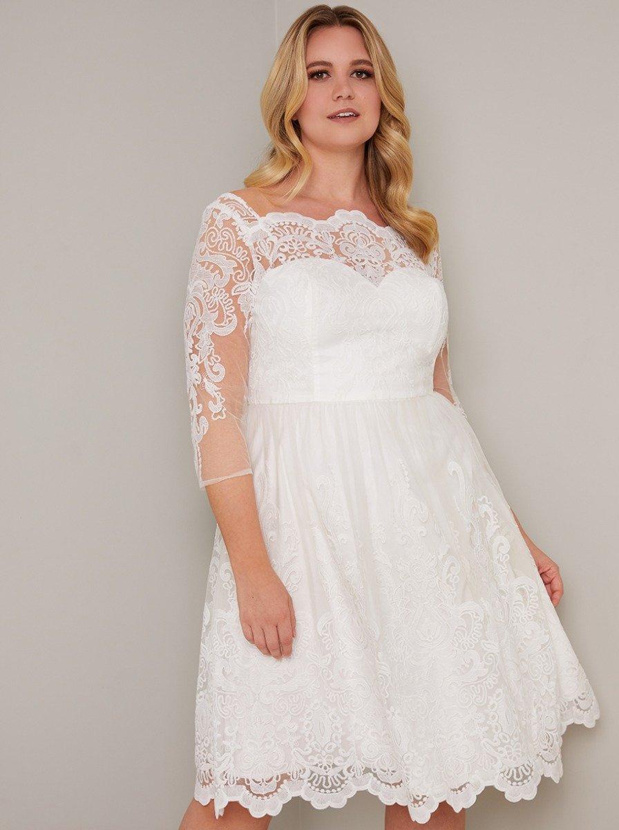 Chi chi curve wedding hot sale dress