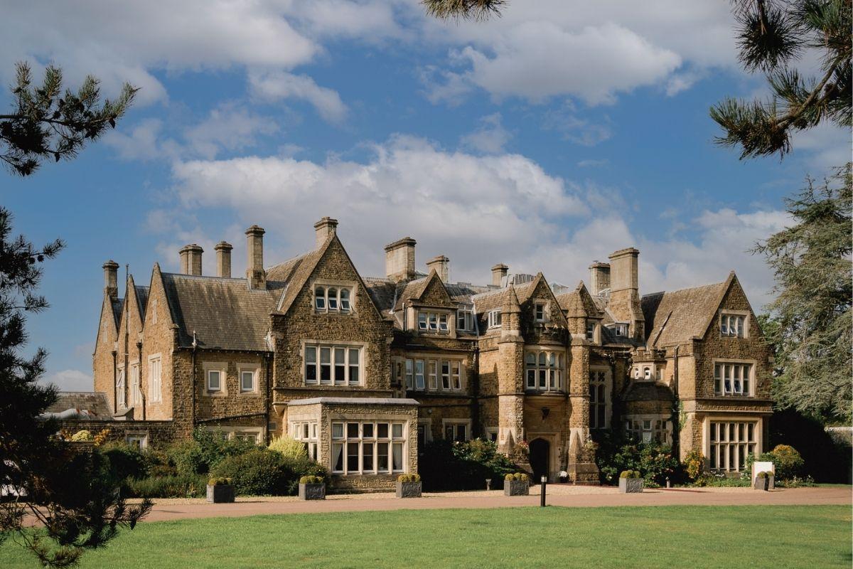 Exterior image of a historic stately home wedding venue