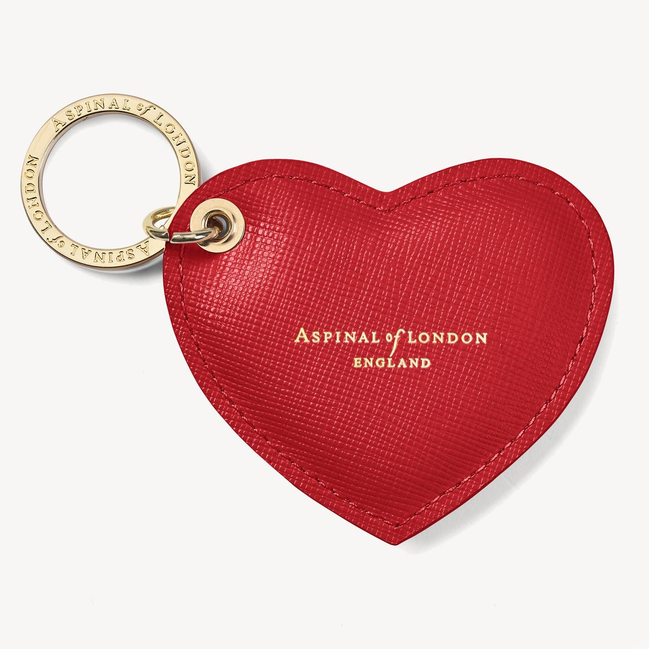 Red Heart Shaped Happy Valentine's Day Love Heart Shaped Keyring Gift 