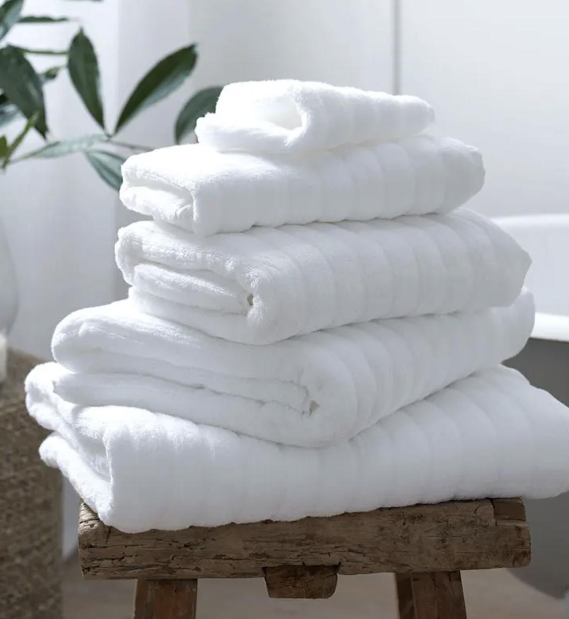 white hydrocotton towels from the white company