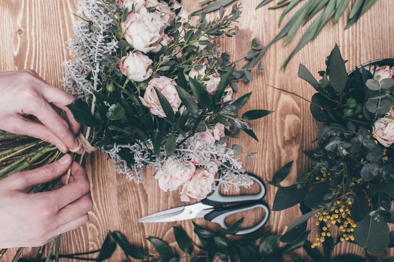 Florist arrangement beautiful bouquet for flowers delivery