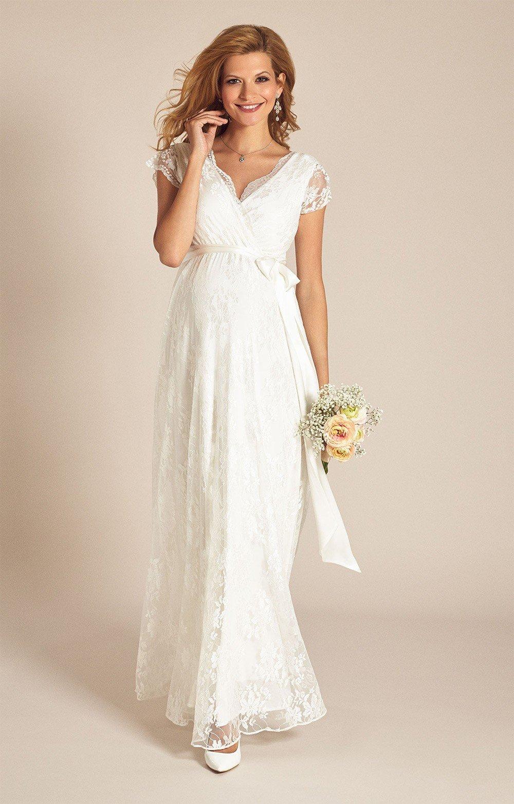 Tiffany Rose Chloe Lace Maternity Wedding Dress, Ivory at John Lewis &  Partners