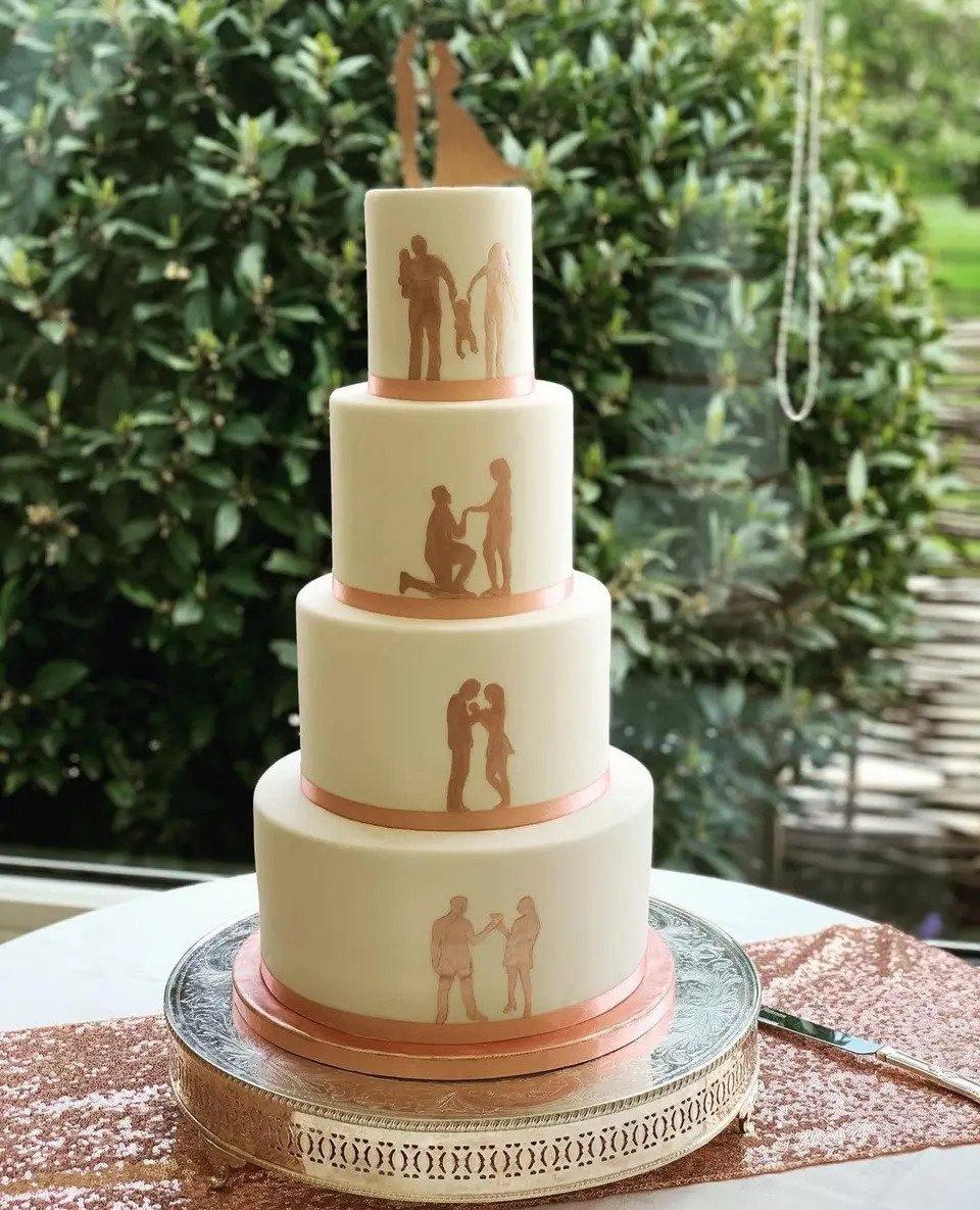 Rose Gold Wedding Cakes 17 Beautiful Designs Uk