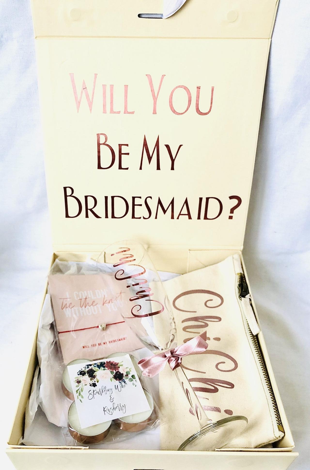 Proposal Box Wedding Engagement Hen Birth Baby Pop Will you be my bridesmaid 