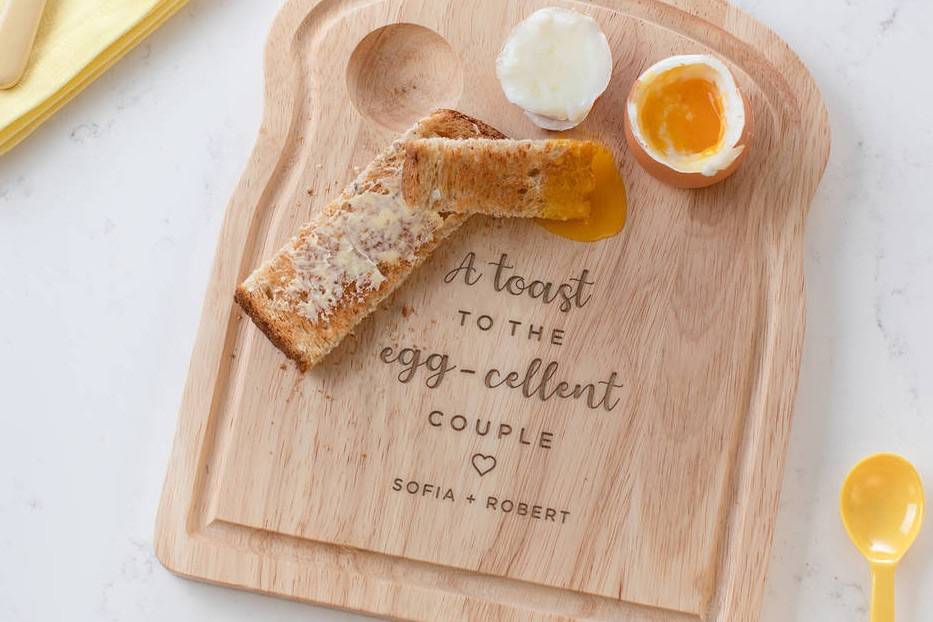 Board for toast and eggs