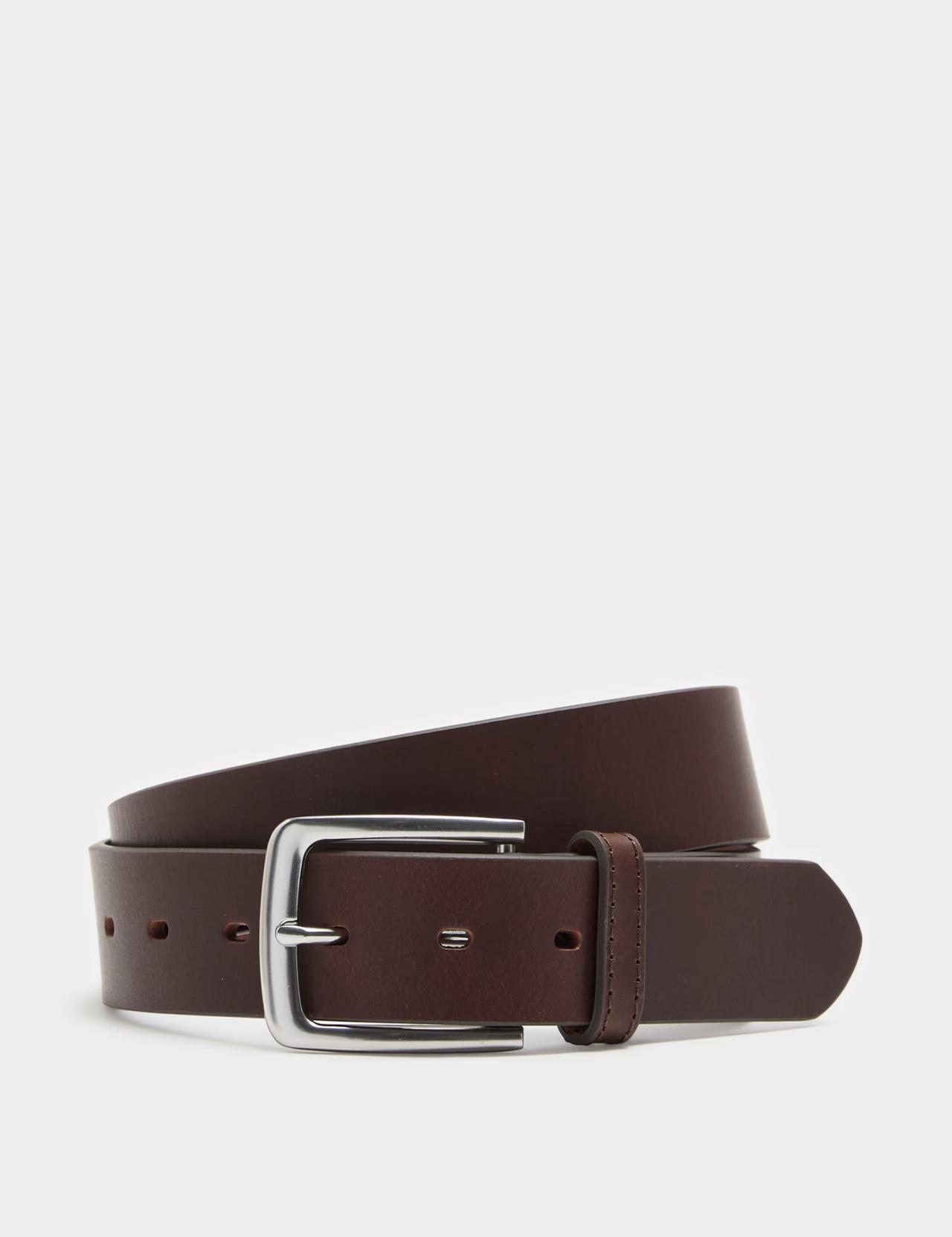 M&S brown Leather Casual Belt