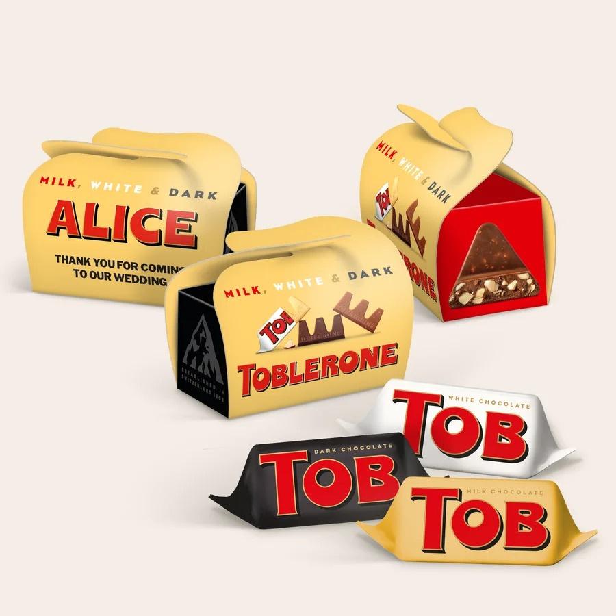 Personalised Mini Toblerone party favours
