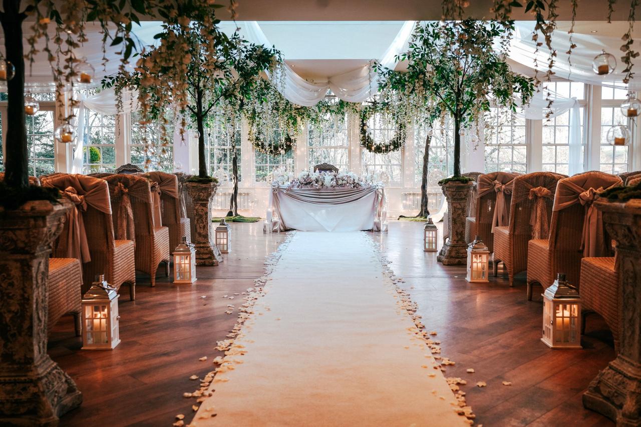 Wedding ceremony at Lancashire Venue Mitton Hall