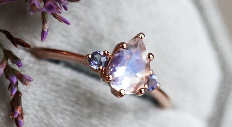19 Beautiful Moonstone Engagement Rings - hitched.co.uk - hitched.co.uk
