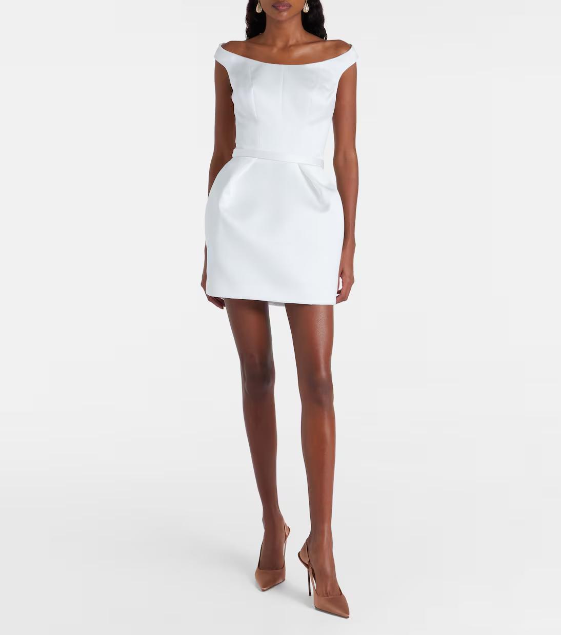 Safiyaa Bridal Senka Off-Shoulder Minidress