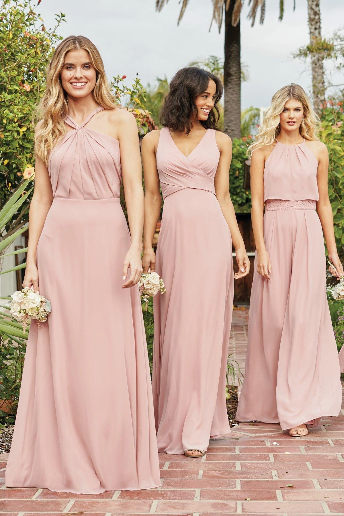 Cheap pastel bridesmaid dresses hotsell