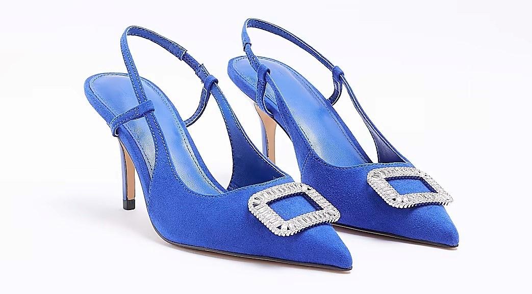 Buy Catwalk Women Blue Embellished Heels - Heels for Women 8607711 | Myntra