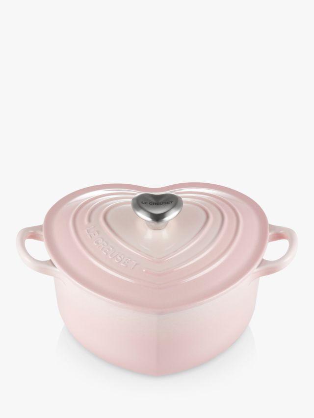 Pink Le Creuset Cast Iron Heart Casserole