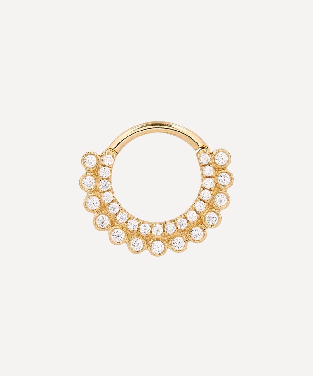 gold hoop earring