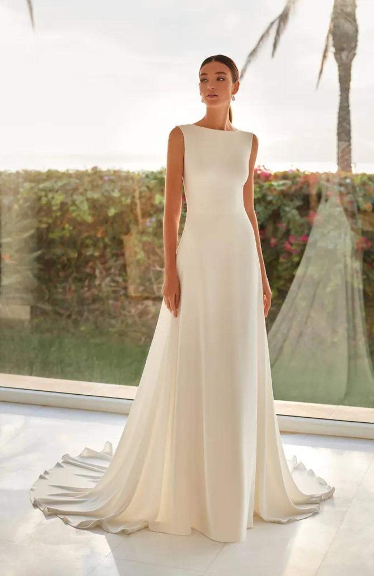 Bateau wedding dress