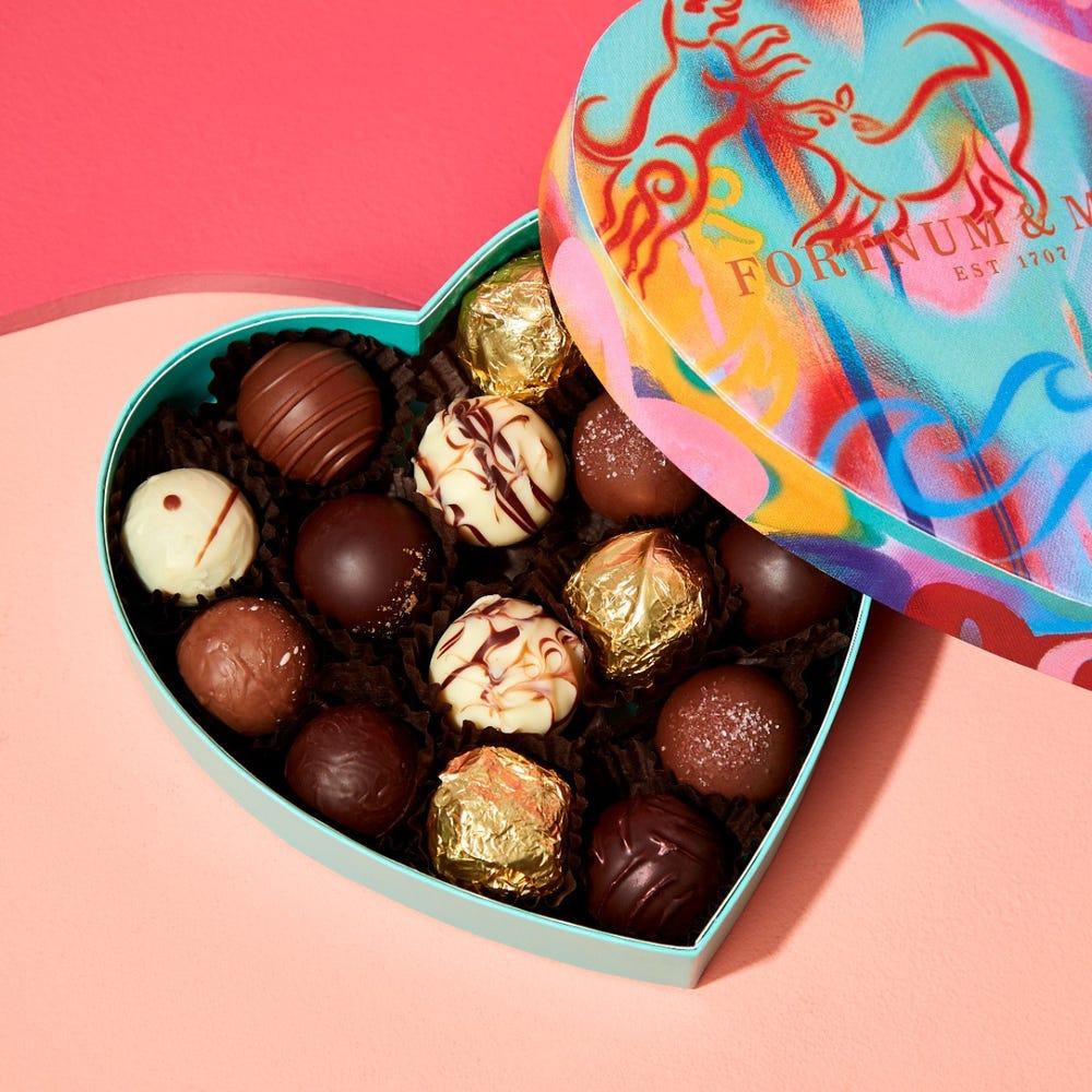 Fortnum & Mason heart chocolate box
