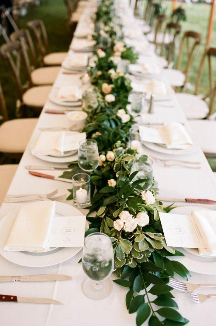 How to Make a Greenery Table Garland - hitched.co.uk