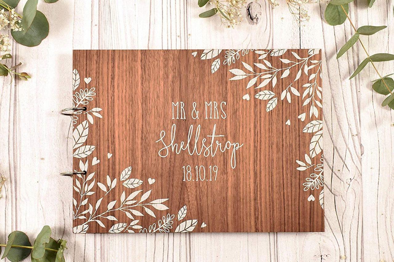 Wedding Guest Book, Rustic Wood Sign, Date Photo Prop, Personalized Last  Name, Custom Family Name, Unique Alternative Guestbook Reception