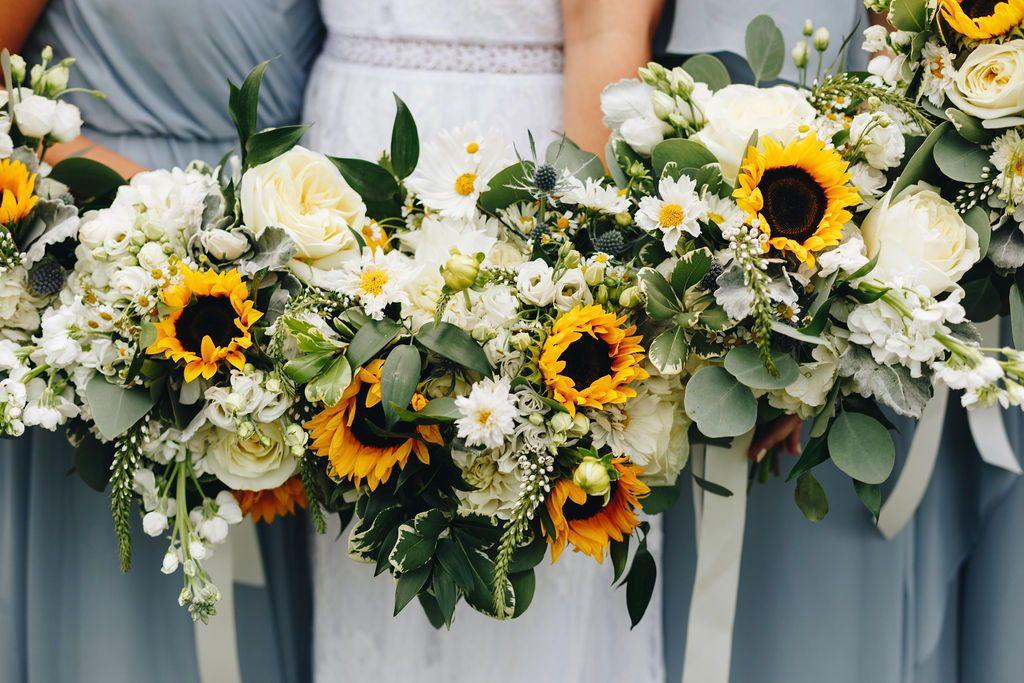 Sunflower arrangements shop for weddings