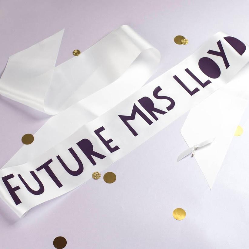 Personalised 'Future Mrs' Contemporary Hen Knickers By Livi & Belle