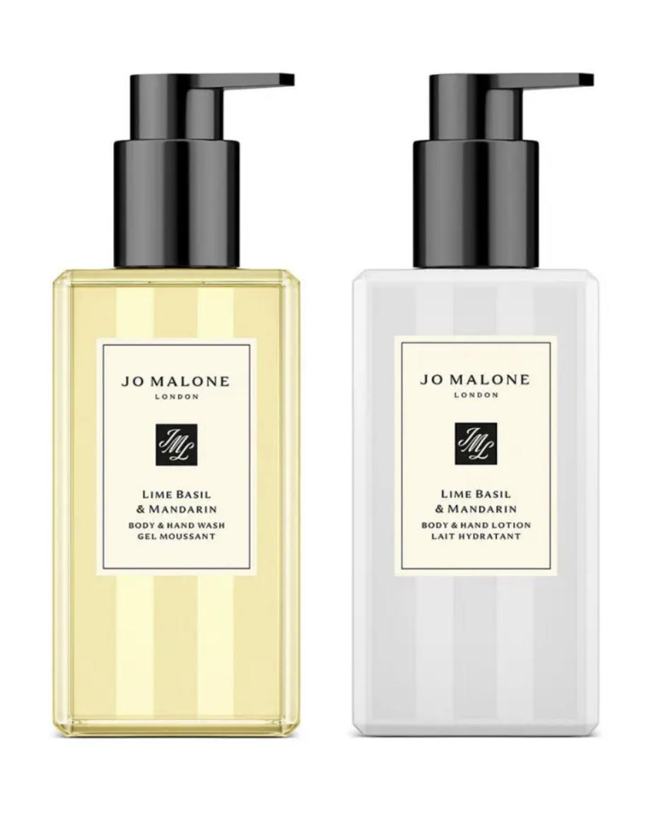 Lime Basil Manderin hand soap and lotion from Jo Malone
