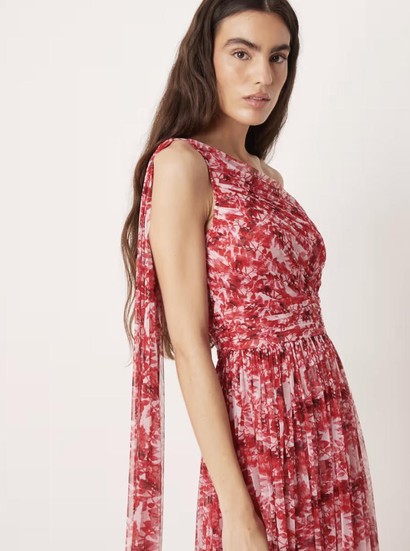 Tulle skirt with a neck scarf dress in pink from Lace & Beads