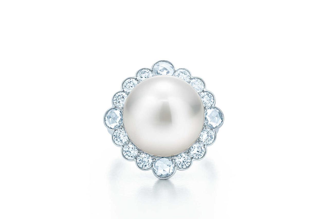 Tiffany south sea noble shop pearl ring