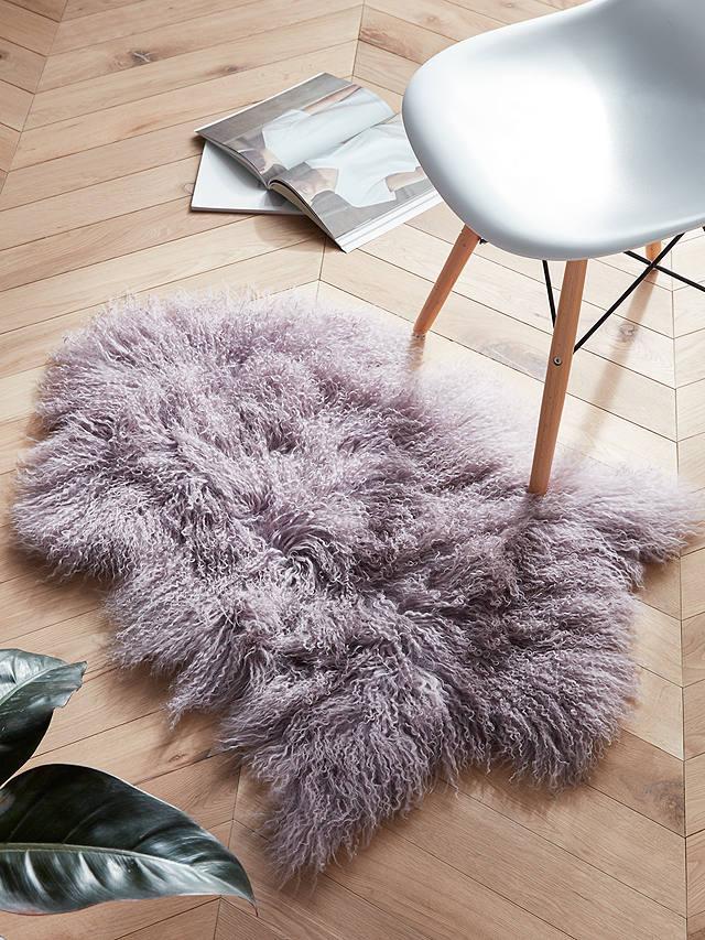 soft long curly pile rug