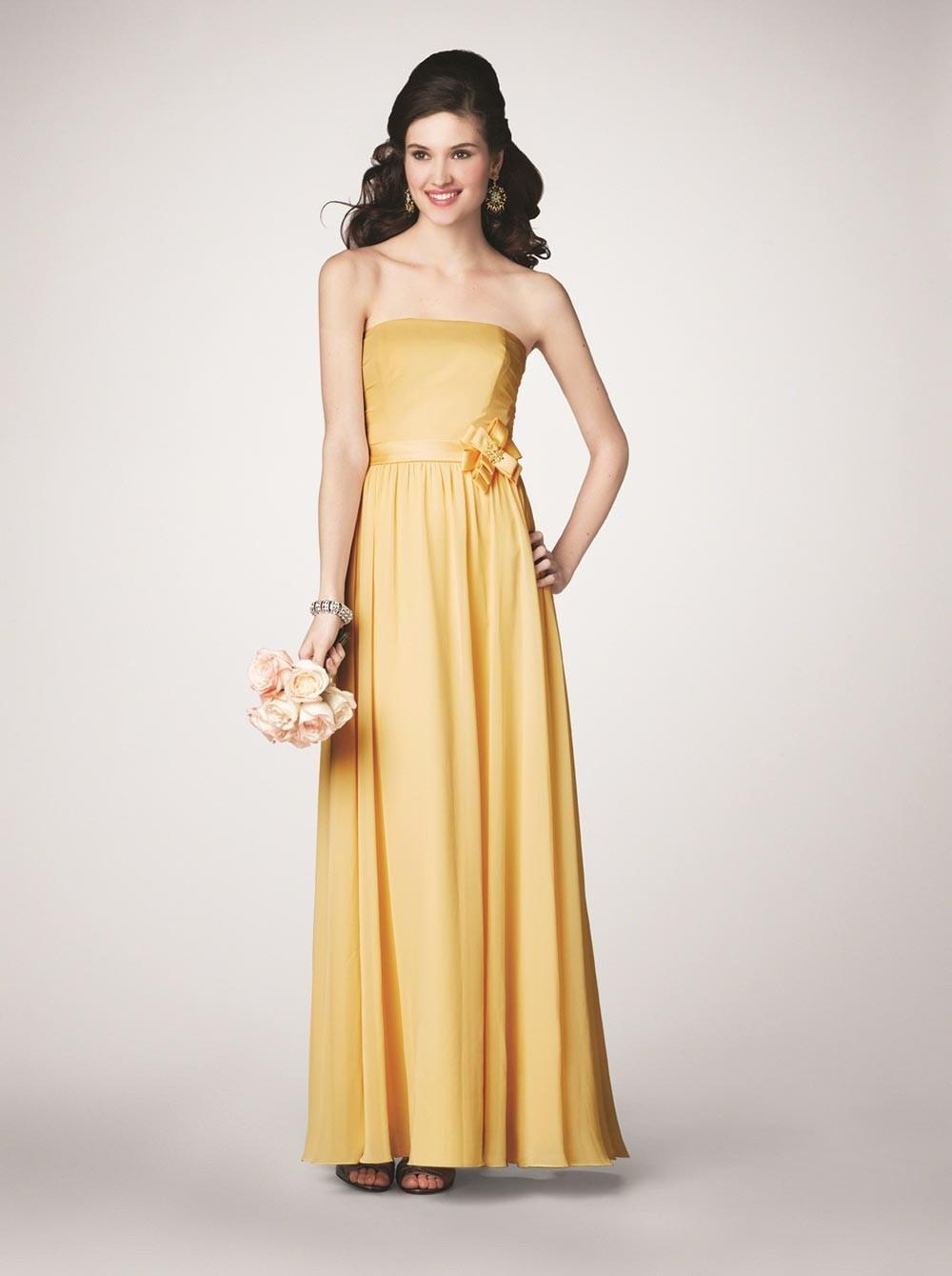 Yellow bridesmaids sales dresses uk