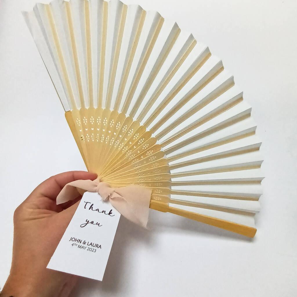 Personalised Bamboo Hand Fan – Not On The High Street