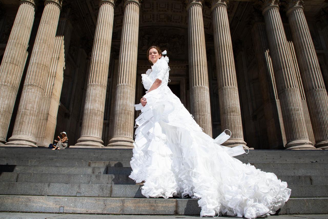Face Mask Wedding Dress