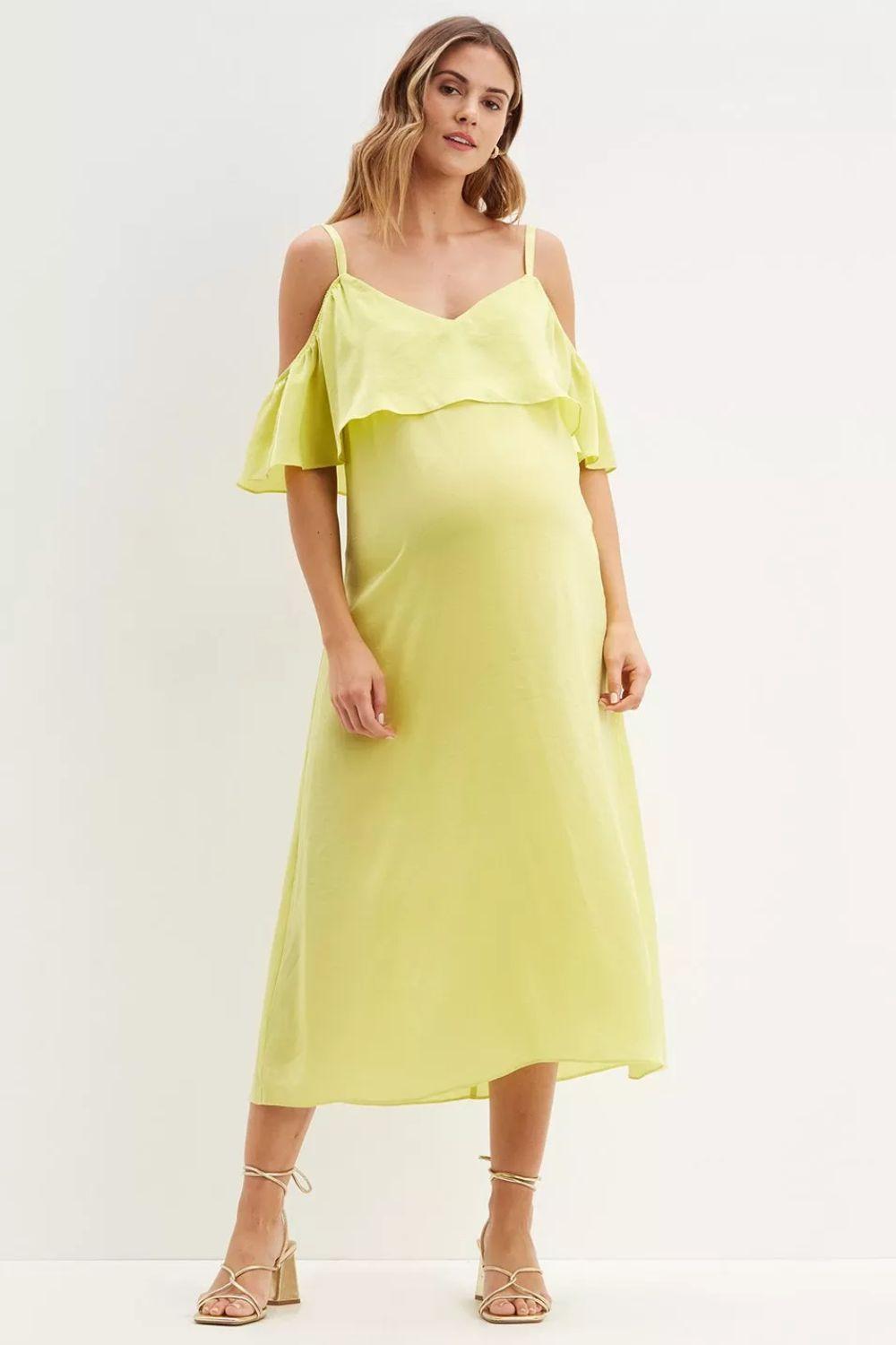 lime maternity  cheap wedding guest dress