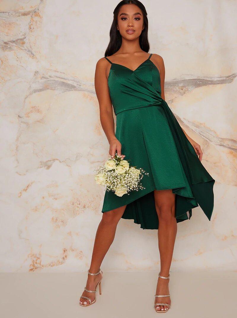 Amazon.com: Loyeloy Juniors Chiffon Aque Blue Short Bridesmaid Dresses for  Women 2024 Double V Neck A Line Chiffon Short Formal Dress with Pockets 0 :  Clothing, Shoes & Jewelry