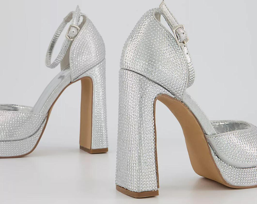 New Look Wide Fit WIDE FIT - High heels - silver/grey - Zalando.de