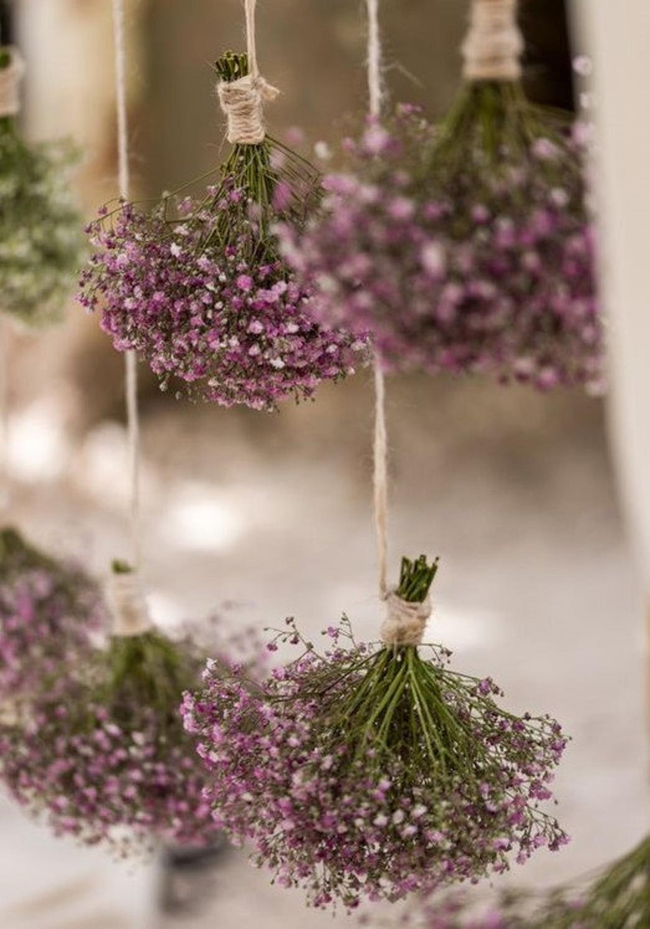 Hanging store flower decoration