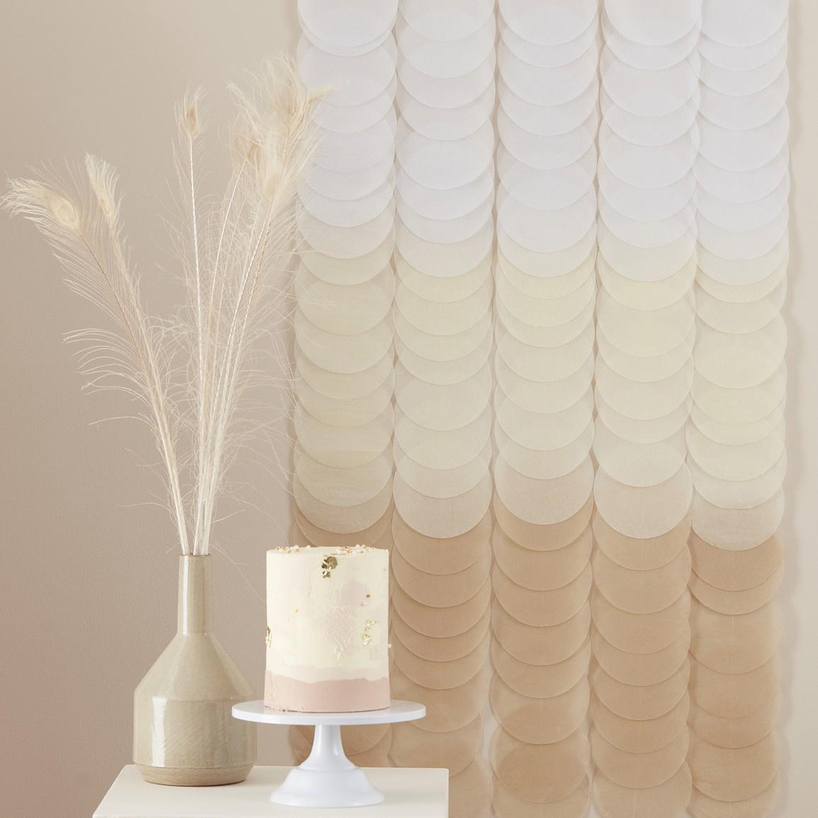 Nude Ombré Disc Backdrop