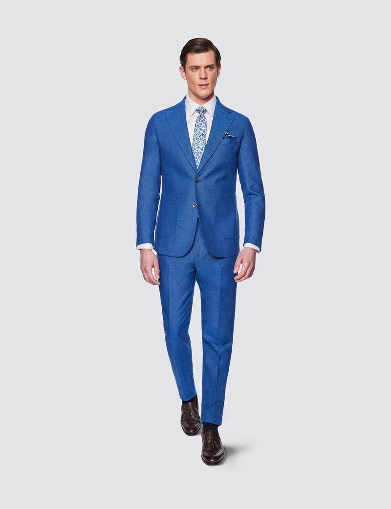 The Not-So-Standard Blue Suit Made for Summer Weddings
