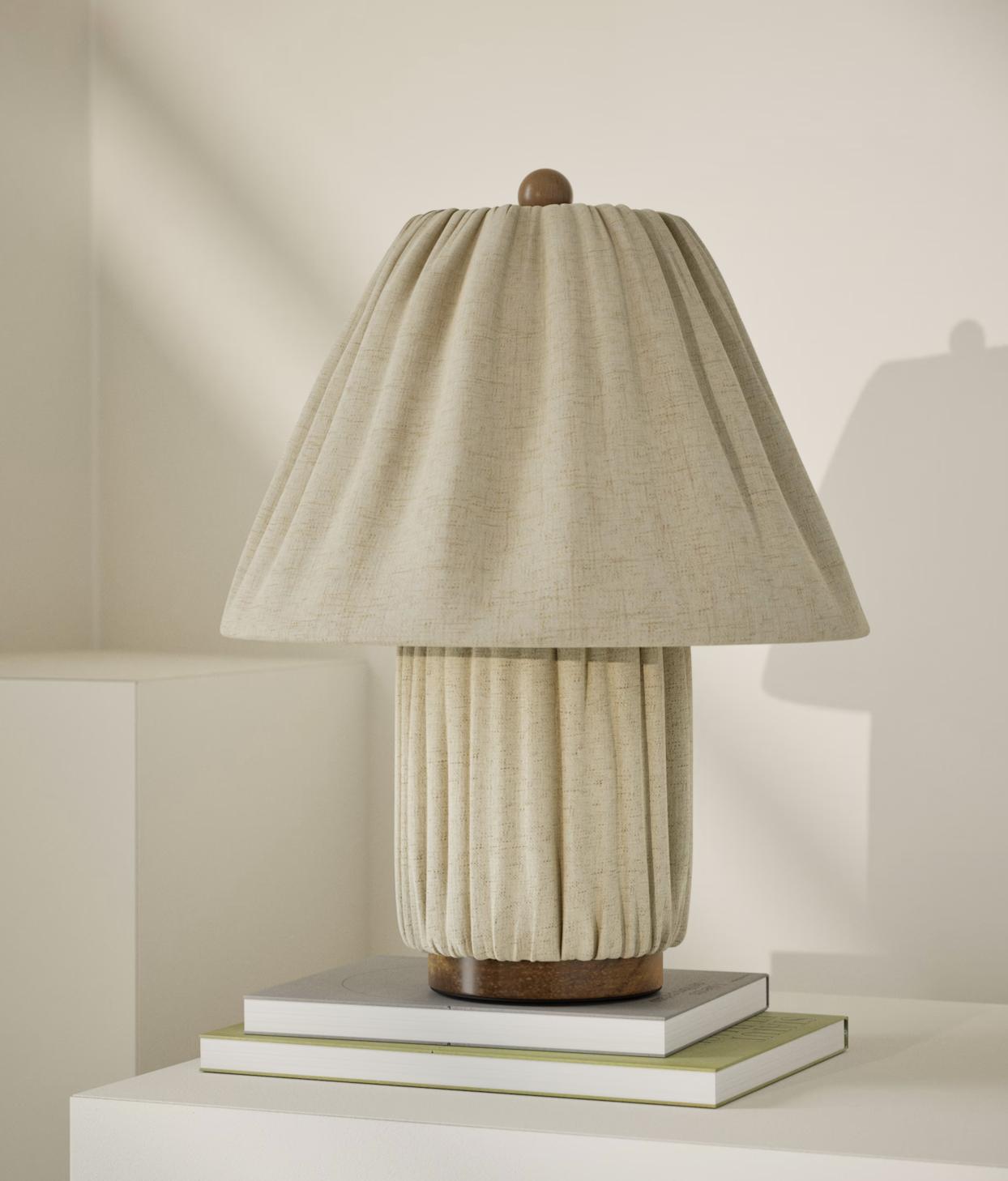 soft folded fabric lamp from M&S