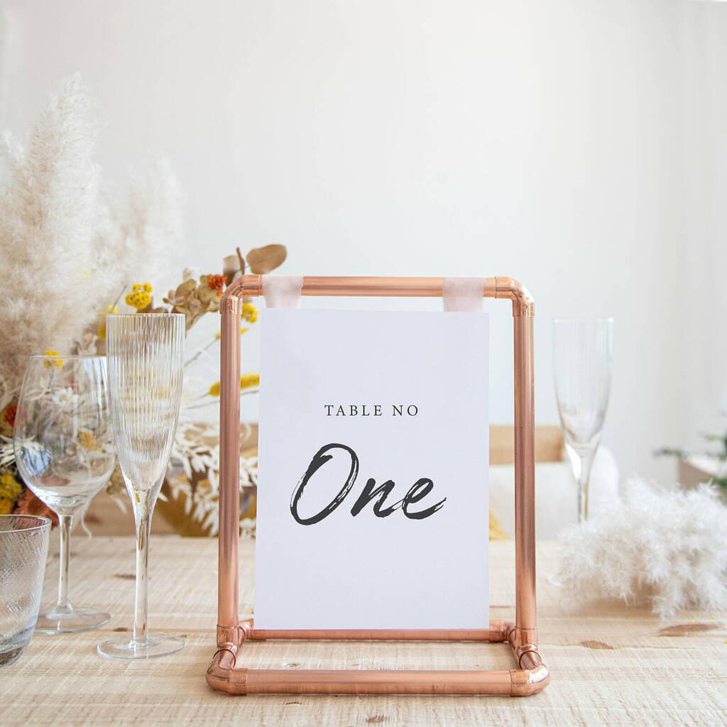 25 personalized rustic wedding table number holders, place card holder