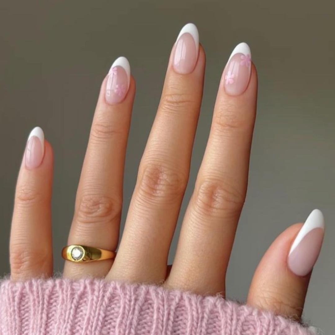 Buy Metallic Gold French Tips Fake Nails. Handmade Reusable Press on Nails  Mauve Nails French V Tips French Manicure Bridal Nails Online in India -  Etsy