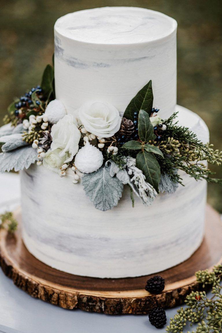 Winter Wedding Cakes: 30 Mouth-Watering Ideas - hitched.co.uk -  hitched.co.uk