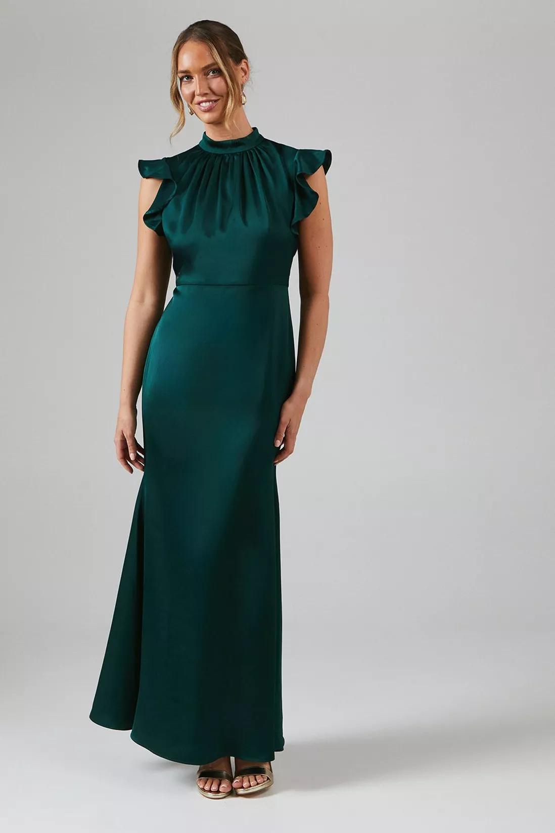 Coast green bridesmaid dress hotsell